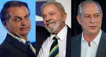 Ipespe: Lula tem 45%, Bolsonaro, 34%, e Ciro, 9%, em 1ª pesquisa sem Doria 